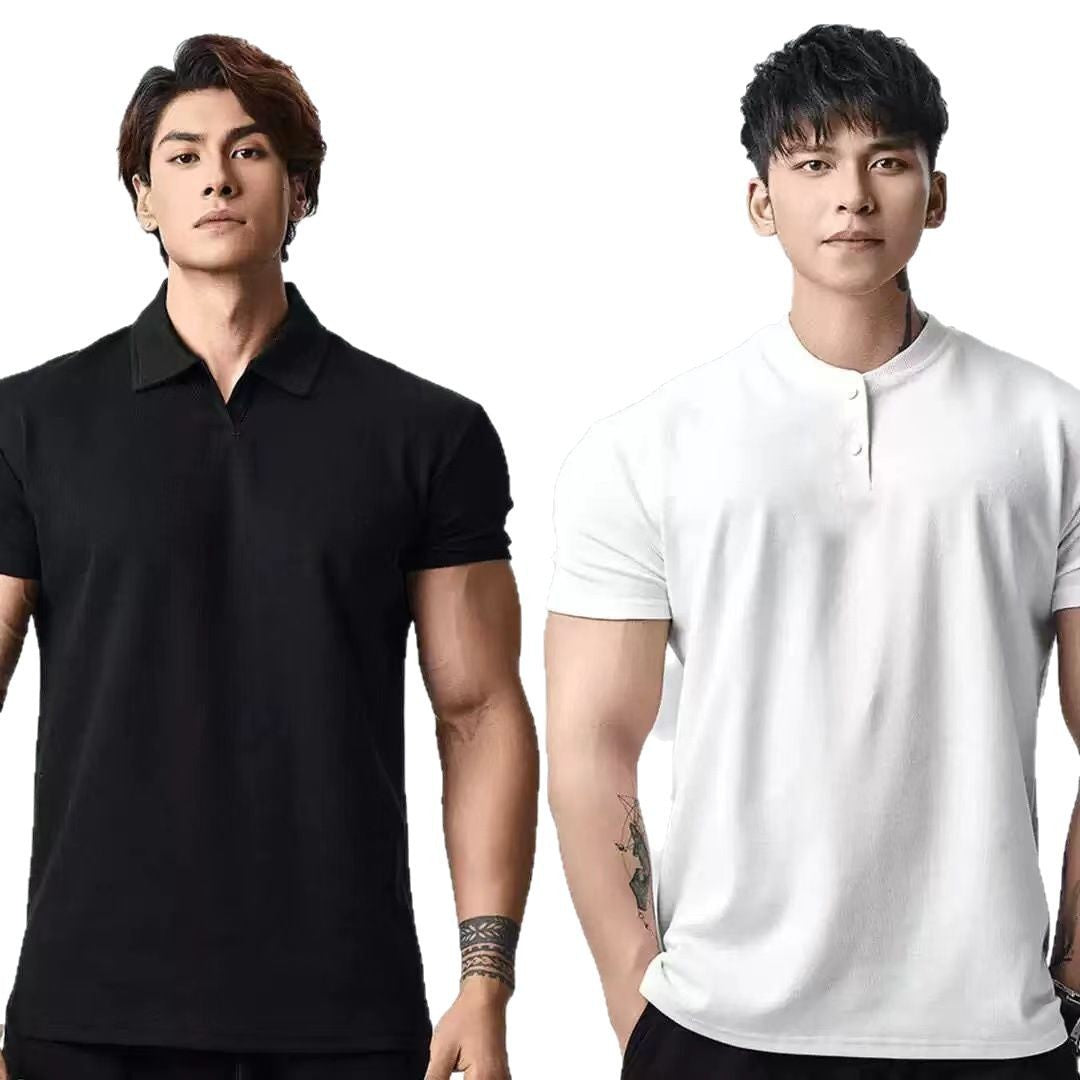 Retro Fashion Brand All-match Casual T-shirt Men's Clothing