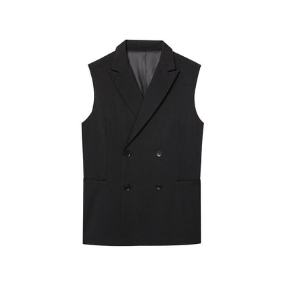 Loose Vest Casual Pleated Pants