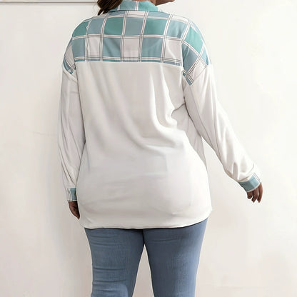 Temperament Wild Stitching Lapel Pocket Coat