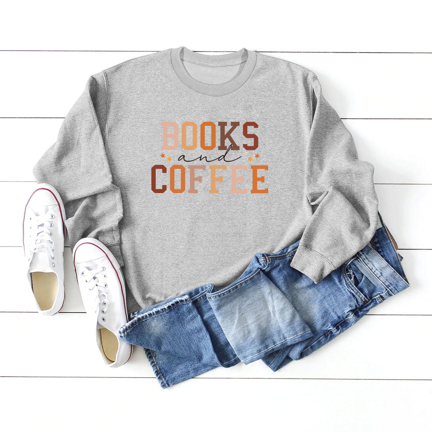 European And American Round Neck Sweater Women's Printing Stylish All-matching