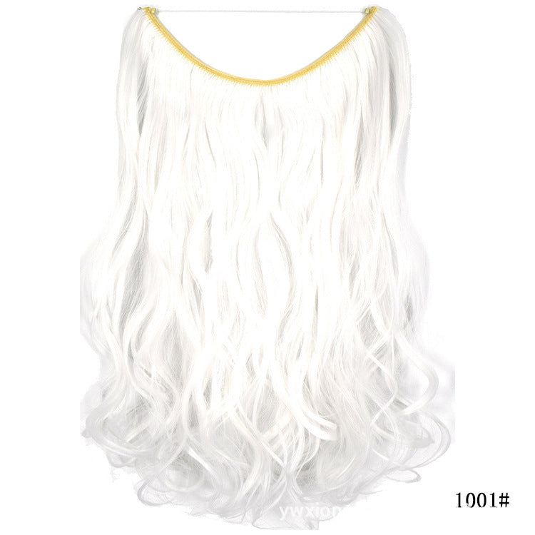 Women's One-piece Seamless Hair Extension Wig Set