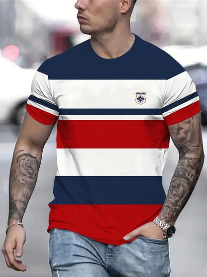 Men's Clothing Sports Digital 3DT T-shirt Short Sleeve