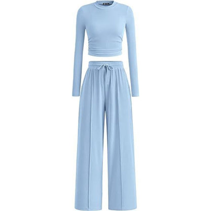 Casual Suit Long Sleeve Top Pants