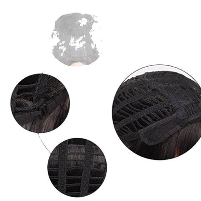 Long Curly African Small Curly Wig Dyed Gradually Brown High Temperature Fiber Wig