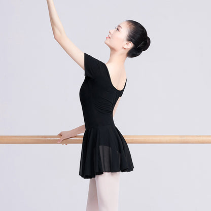 New Leotards Women's Short Sleeve Dancing Dress