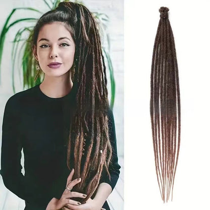 Dreadlocks Wig Female 24inch Monochrome