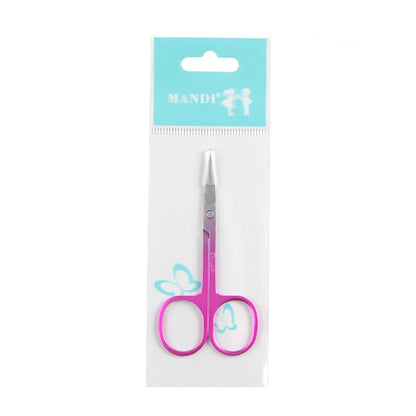 Stainless Steel Color Titanium Eyebrow Trimmer Makeup Beauty Small Scissors