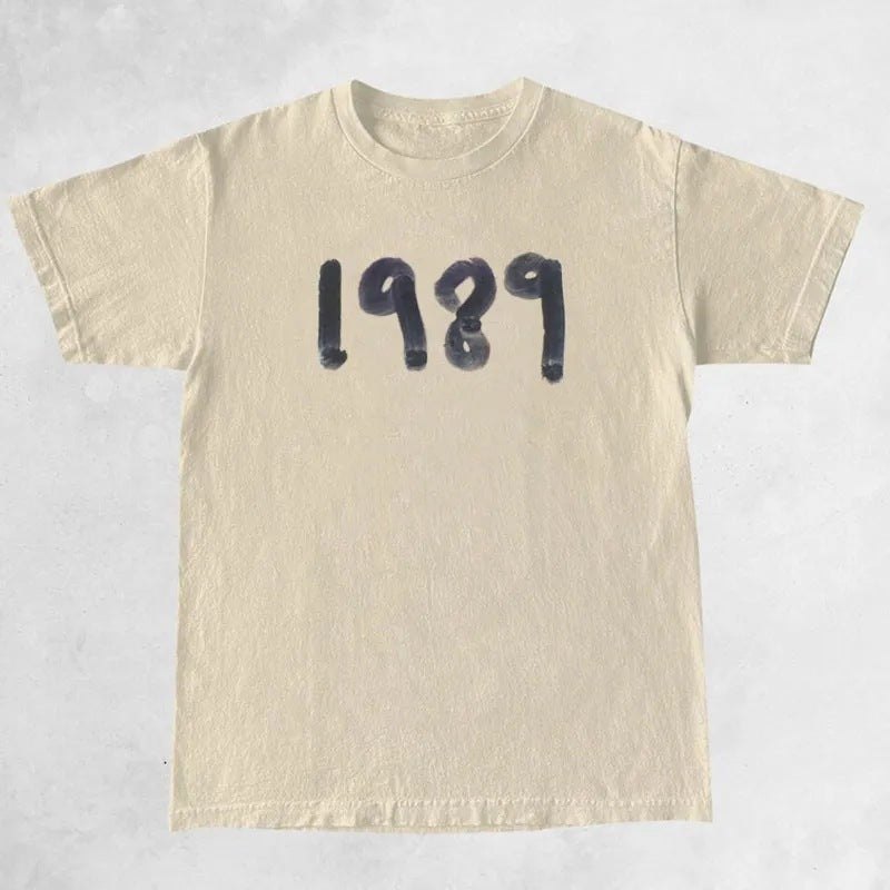 Summer Women Letter Print Vintage T-Shirt