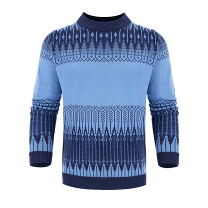 Men's Knitted Sweater Fashion Long-sleeved Pullover Tops Fall And Winter Clothing