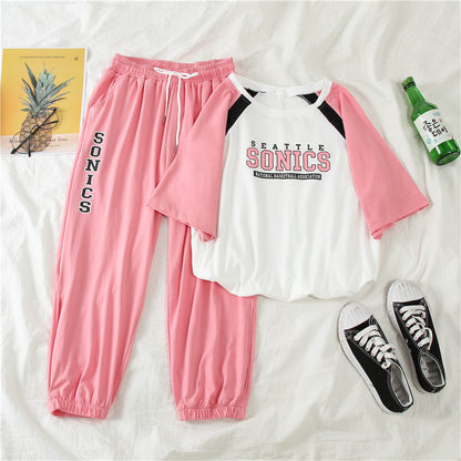 Women's Wide Leg Overalls Sportswear Suit