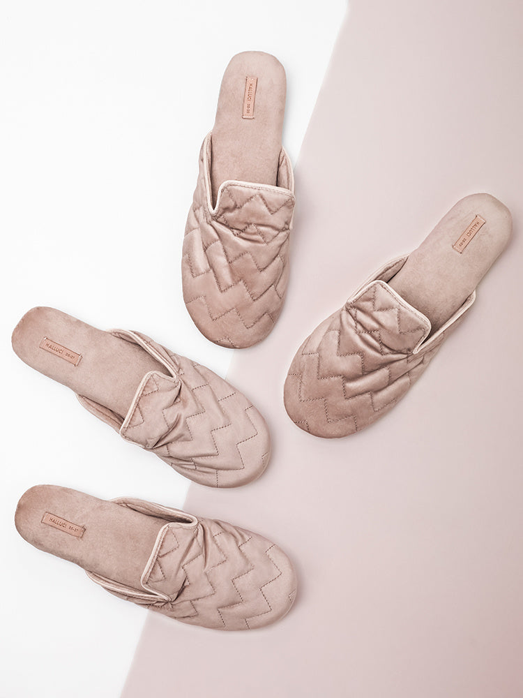 Embroidered Home Shoes Silent Antiskid Four Seasons Women''s Cotton Slippers