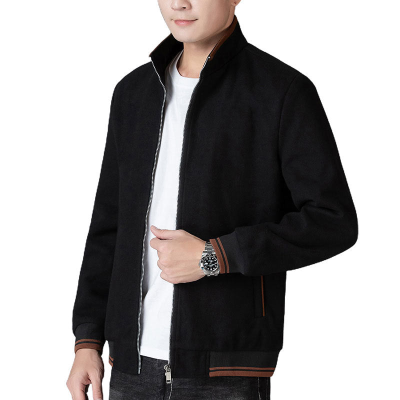 Autumn Clothing Coat Men's Woolen Fleece Jacket Top