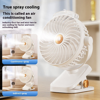 Portable Home USB Charging Spray Clip Little Fan
