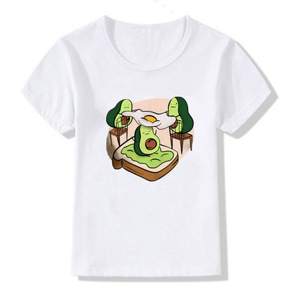 Kids Summer New Cute Vegan Boys Girls T Shirt
