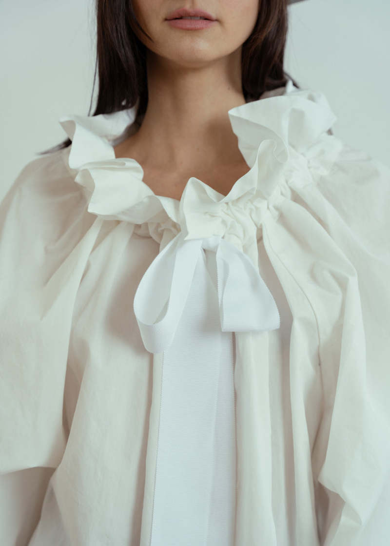 Women's Contrast Color Striped Shirt Lace-up Top