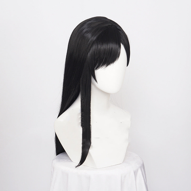 Women's High Temperature Silk Wig 1 Meter Black