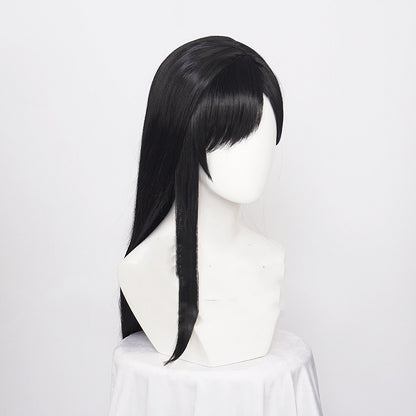 Women's High Temperature Silk Wig 1 Meter Black