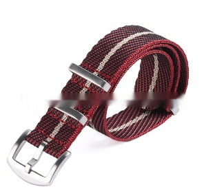 Solid Color Fineknit Nylon Woven Canvas Strap