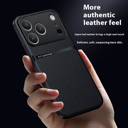 Creative Magnetic All-inclusive Litchi Leather Pattern Phone Case