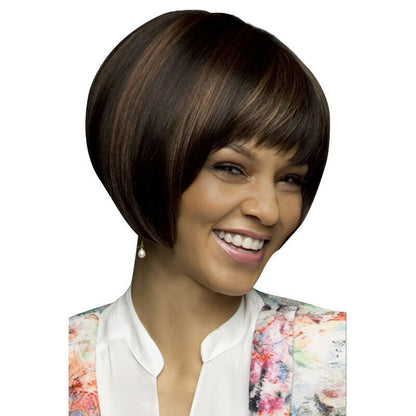 Women's Fashion Short Straight Wig Chemical Fiber Headgear