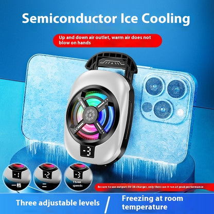 Mobile Phone Radiator Digital Display Can Turn Off The Light Refrigeration Icing