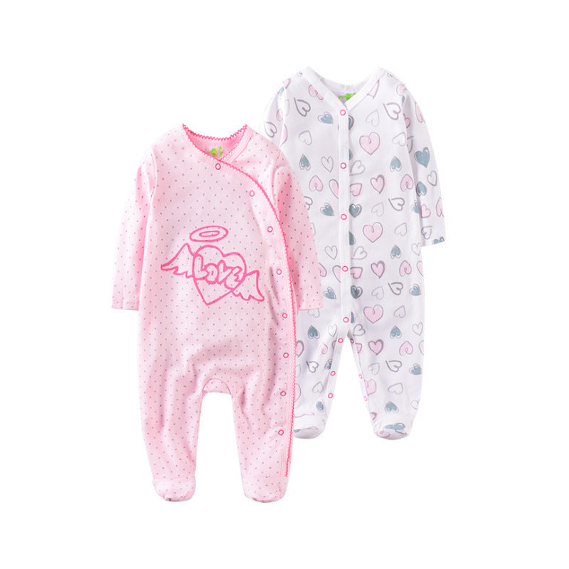 Long Climbing 0 1 Year Old Baby Suit Cartoon Embroidered Cotton Newborn Clothes Baby Long Sleeve Jumpsuit Kids' Rompers